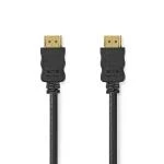 Billede af High Speed HDMI kabel med Ethernet Stik 4K@30Hz ARC 10.2 Gbps 7.50 m Runde PVC Sort Blister