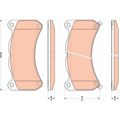 Billede af TRW GDB3489 Bremseklodser med akustisk advarsel for slid LEXUS: IS 2