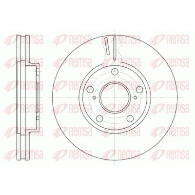Billede af REMSA 6842.10 Bremseskiver foraksel 275, 275 28 5 ventileret TOYOTA: Avensis Verso, Camry IV Sedan, Picnic
