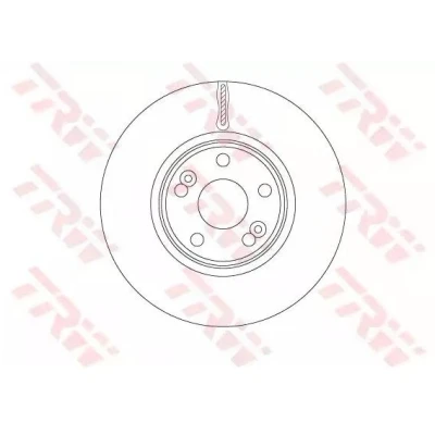 Billede af TRW DF6233S Bremseskiver 300 26 5 108 ventileret lakeret RENAULT: Scénic 1