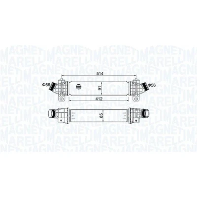 Billede af MAGNETI MARELLI 351319204970 Intercooler FORD: MONDEO 3 Kombi