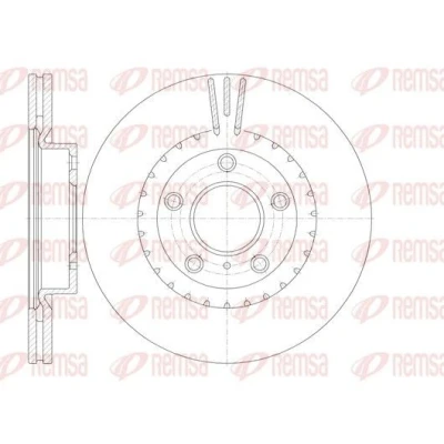 Billede af REMSA Bremseskive NISSAN: 350Z Coupe foraksel 295,7, 296mm 24mm 5 114,3mm ventileret 61722.10 402069J400,40206AM800 Bremseskiver, Skivebremser