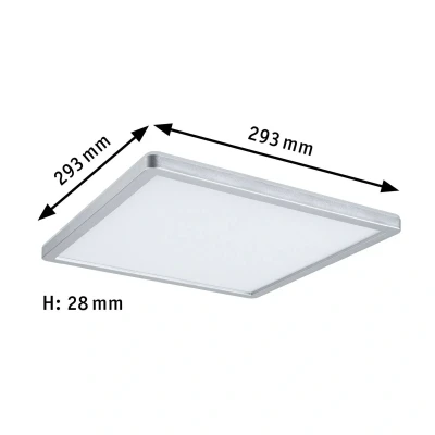 Billede af Paulmann Atria Shine Panel on/off krom 840 29x29