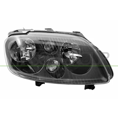 Billede af PRASCO VG7154905 Forlygter højre H7/H7 sort med indstillingsmotor for LWR VOLKSWAGEN: Touran I