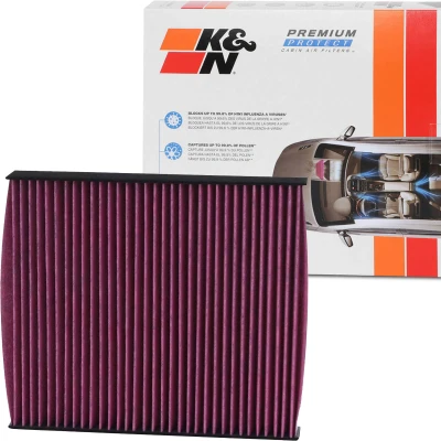 Billede af K&amp;N Filters DVF5003 Kabinefilter Aktivkulfilter 254 35 kvadratisk SKODA: Fabia 2, III Stationcar, Rapid Hatchback, VOLKSWAGEN: Polo V Hatchback