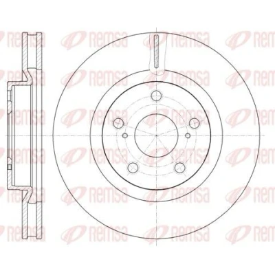 Billede af REMSA 61189.10 Bremseskiver foraksel 296, 296 28 5 ventileret TOYOTA: RAV4 IV SUV, Auris Hatchback, Stationcar