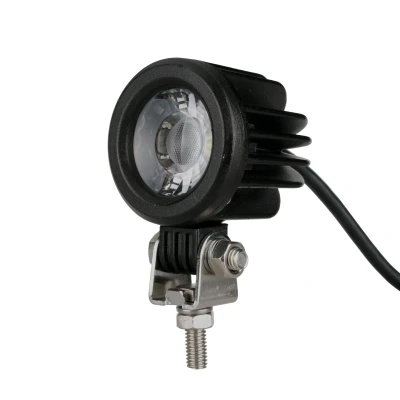 Billede af TECH WLC22 Fjernlygte på lejekonsol LED sort gennemsigtig rund 12, 24, 32V for arbejdslys (LED)