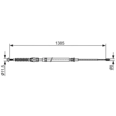 Billede af BOSCH 1 987 482 584 Håndbremsekabel 1385