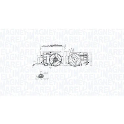 Billede af MAGNETI MARELLI 069422859010 Køleventilator 398mm 12V 192W MINI: Hatchback, Cabriolet