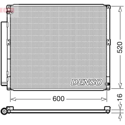Billede af DENSO DCN50051 Kondensator med tørrer R 134a
