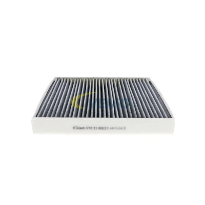 Billede af VEMO V10 31 0003 Kabinefilter Aktivkulfilter 255 233 Aktivt kul Q+, original equipment manufacturer quality MADE IN GERMANY VOLKSWAGEN: Golf 7