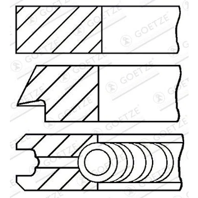 Billede af GOETZE ENGINE 08 139600 00 Stempelringsæt 84,5