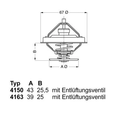Billede af WAHLER 4150.83D50 Termostat 83 med pakning