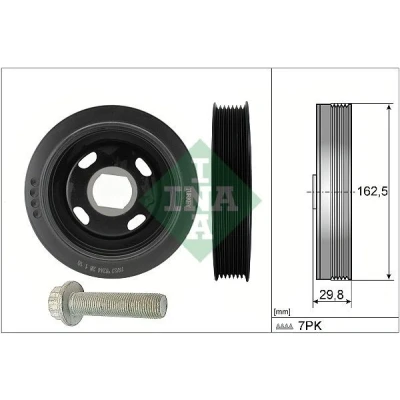 Billede af INA 544 0179 20 Remskivesæt, krumtapaksel NISSAN: Qashqai / Qashqai+2 I