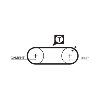 Billede af GATES FleetRunner Micro V Stretch Fit 5246 Tandrem 77 733 21 Polykloropren (Neopren) VOLKSWAGEN: Transporter 4 Bus,