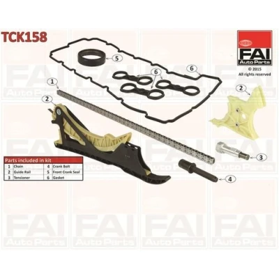 Billede af FAI AutoParts TCK158 Styrekædesæt med pakninger, uden tandhjul Simplex, Boltkæde BMW: 3 Touring, 5 6 Coupe