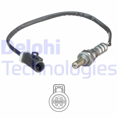 Billede af DELPHI ES21085 12B1 Lambdasonde pladesonde, opvarmet FORD: FIESTA 6, 6 Van, Fusion Stationcar