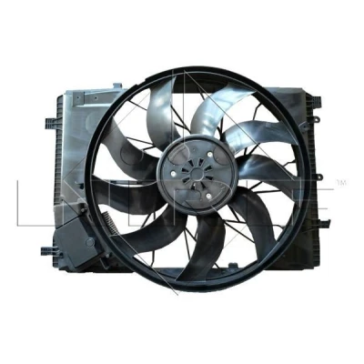 Billede af NRF 47853 Køleventilator 515 12 850 med kølerventilatorramme (karm), Kulløs motor MERCEDES BENZ: E klasse Sedan