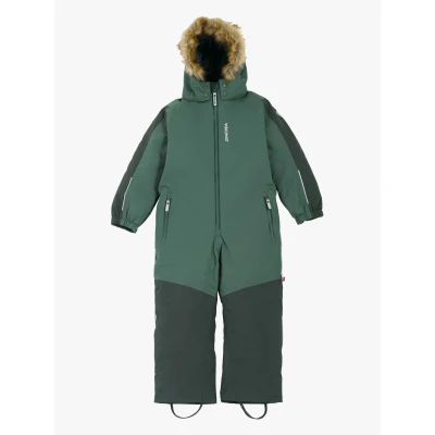 Billede af Viking Expower Insulated Playsuit Unisex Skioverall / Skidragter til børn, Størrelse: 92, Dark green