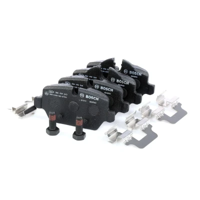 Billede af BOSCH 0 986 494 269 Bremseklodser Low Metallic med skruer, monteringsvejledning BMW: 1 Hatchback, 3 Sedan, Coupe