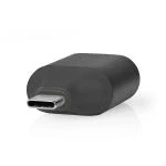 Billede af USB adapter 3.2 Gen 1 Type C Han VGA Hun Nikkelplateret Lige Aluminium Grå / Sort Plastikpose
