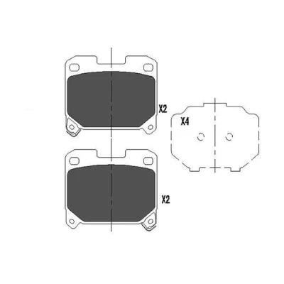 Billede af KAVO PARTS KBP 9063 Bremseklodser med akustisk advarsel for slid TOYOTA: Celica VI Coupe