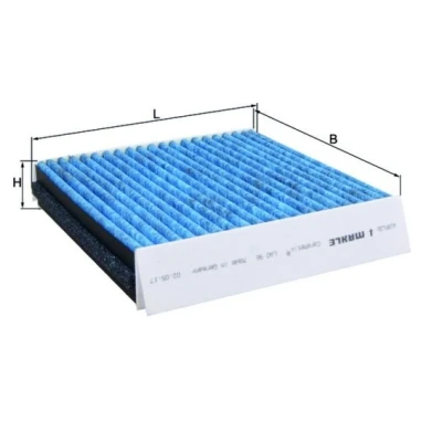 Billede af MAHLE ORIGINAL LAO 96 Kabinefilter Aktivkulfilter, med antiallergisk virkning, antibakteriel virkning 208,0 201 40,0 CST4624 SMART: City Coupe