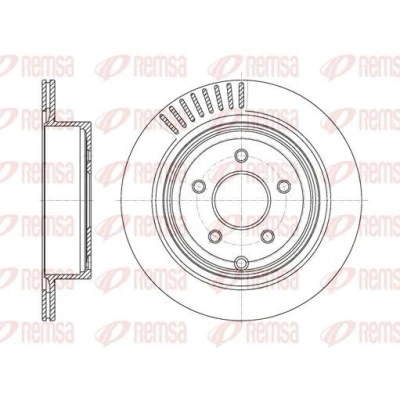 Billede af REMSA 61091.10 Bremseskiver bagaksel 307,8, 307,8 16 5 ventileret INFINITI: FX SUV