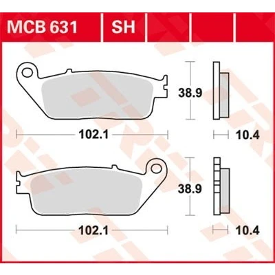 Billede af TRW Sinter Street MCB631SH Bremseklodser