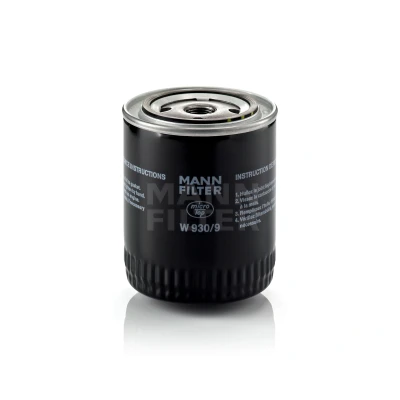 Billede af MANN filter W 930/9 Oliefilter 3/4 16 UNF med en returløbs stop ventil Påskruet