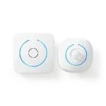 Billede af Nedis Motion Detektor Alarm Batteri 3x AA 85 dB Detektorområde: 6 m Aktivering / deaktivering med: On/off Switch 2 stk. Blå Hvid