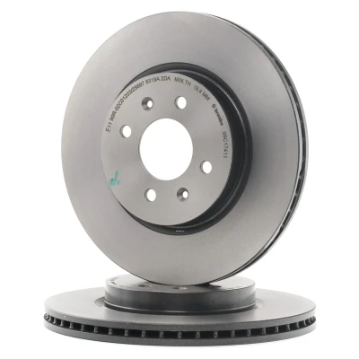 Billede af BREMBO COATED DISC LINE 09.C174.11 Bremseskiver 280 22 4 indvendigt ventileret coatet højkarboniseret med skruer KIA: RIO 4, 3, 3 Stufenheck