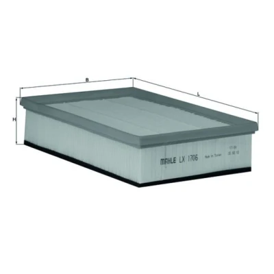Billede af MAHLE ORIGINAL LX 1706 Luftfilter 62,3 180 282,0 Filterindsats FORD: Transit Mk6 Bus, Van, Ladvogn/Chassis