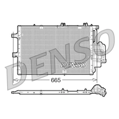 Billede af DENSO DCN20017 Kondensator med tørrer 665x381x16 R 134a 665