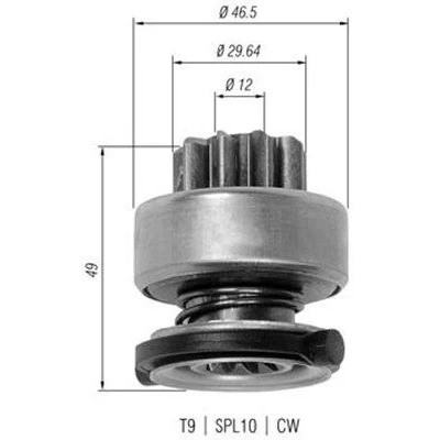 Billede af MAGNETI MARELLI 940113020334 Spidshjul, starter