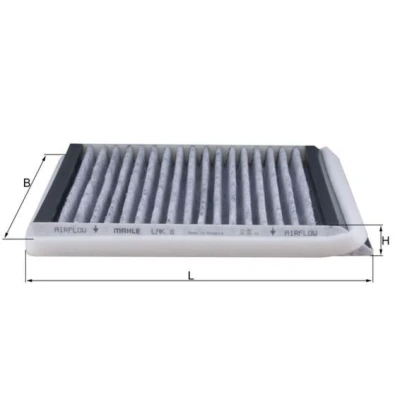 Billede af MAHLE ORIGINAL LAK 8 Kabinefilter Aktivkulfilter 213,0 211 20,0 CITROËN: Berlingo / First I, Xsara Hatchback, I Van