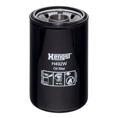 Billede af HENGST filter H492W Oliefilter 1 1/2 12 U Påskruet