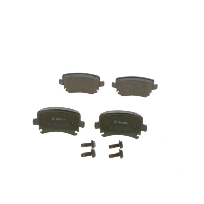 Billede af BOSCH 0 986 494 053 Bremseklodser Low Metallic med monteringsvejledning, anti knirke plade, skruer SKODA: Superb II Hatchback, Octavia 2 Combi