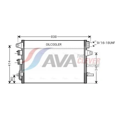 Billede af PRASCO CR5088 Kondensator 15,3 Aluminium 752 R 134a