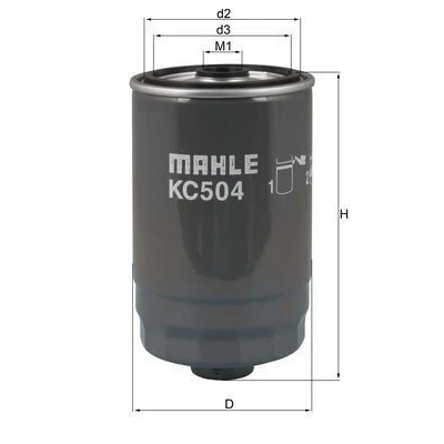 Billede af MAHLE ORIGINAL KC 504 Brændstoffilter Påskruet filter
