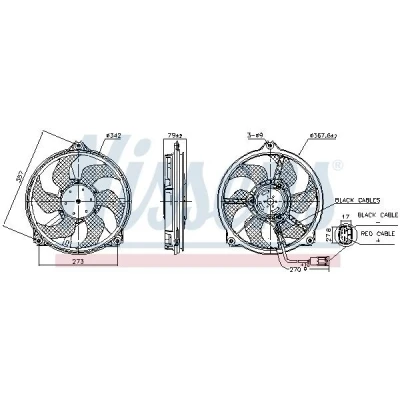 Billede af Ventilator, motorkøling NISSENS 850073