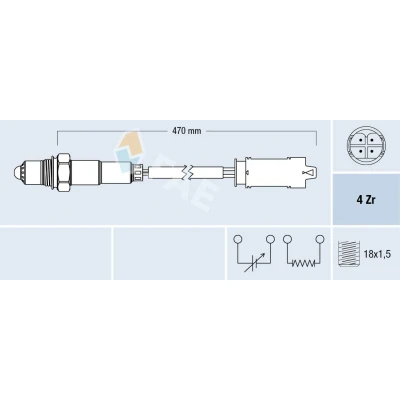 Billede af FAE 77326 Lambdasonde Diagnosesonde BMW: 3 Sedan, Touring, 5 Touring
