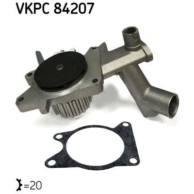Billede af SKF VKPC 84207 Vandpumpe til tandremsdrift FORD: ESCORT 3, Sierra Mk2 Sedan, FIESTA 2