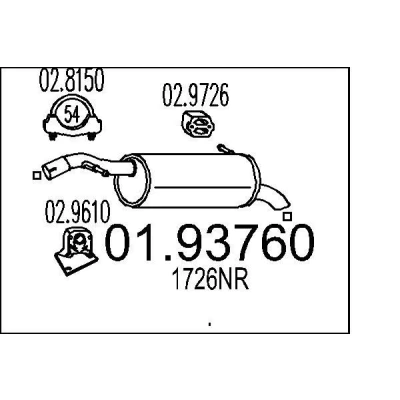 Billede af MTS 01.93760 Lydpotte 950 CITROËN: C3 I Hatchback