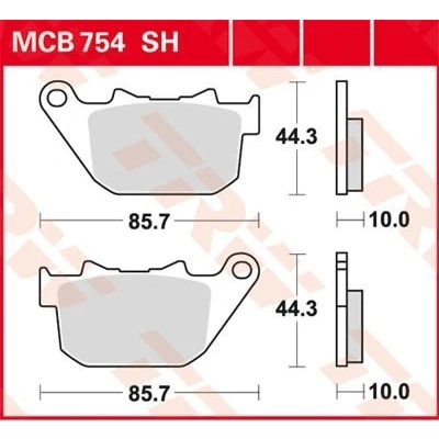Billede af TRW Sinter Street MCB754SH Bremseklodser