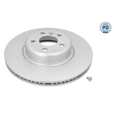 Billede af MEYLE Bremseskive BMW: 5 Sedan, Touring foraksel 24mm 112mm ventileret Zink lamel belagt højkarboniseret med skruer 383 521 0029/PD 34116860907