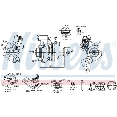 Billede af NISSENS 93564 Turbolader elektrisk BMW: 3 Touring, 1 Hatchback