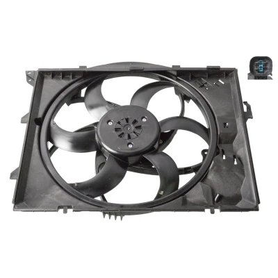 Billede af FEBI BILSTEIN 107256 Køleventilator 400 Kulløs motor, med kølerventilatorramme (karm) BMW: 3 Coupe, 1 Hatchback, Sedan
