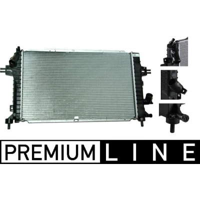 Billede af MAHLE ORIGINAL CR 920 000P Radiator 599 368 26 Loddet køleripper OPEL: Astra H Caravan, TwinTop, Sedan