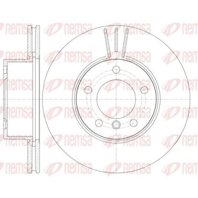 Billede af REMSA 6974.10 Bremseskiver foraksel 300, 300 24 5 ventileret BMW: 3 Touring, Sedan, 1 Hatchback